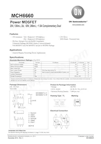 MCH6660-TL-H Datasheet Cover