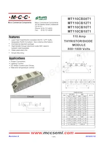 MT110CB16T1-BP Datasheet Cover