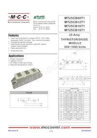 MT25CB16T1-BP Datasheet Cover