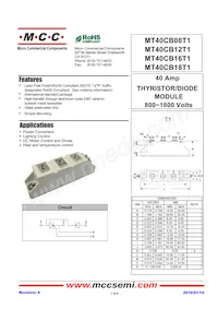 MT40CB16T1-BP Datasheet Copertura