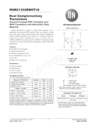 NSM21356DW6T1G Datenblatt Cover