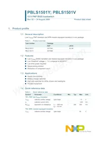 PBLS1501Y Datasheet Page 2