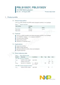 PBLS1502V Datasheet Page 2