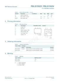 PBLS1502V Datasheet Page 3