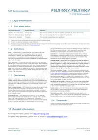 PBLS1502V Datasheet Pagina 14