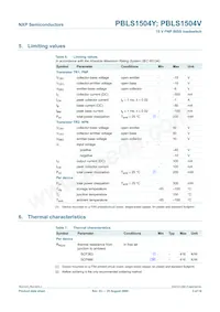 PBLS1504V Datasheet Page 4