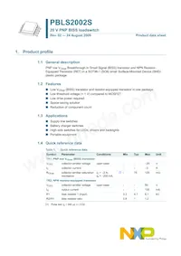 PBLS2002S Datasheet Page 2