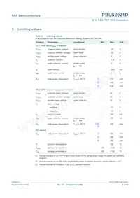 PBLS2021D Datasheet Page 4
