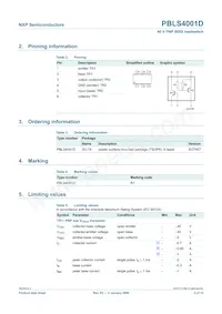 PBLS4001D Datasheet Page 3