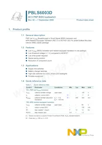 PBLS6003D Datasheet Page 2