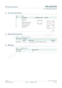 PBLS6003D Datasheet Pagina 3