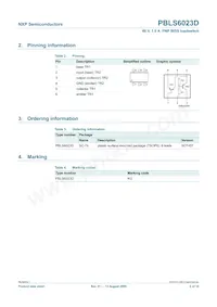 PBLS6023D Datasheet Pagina 3