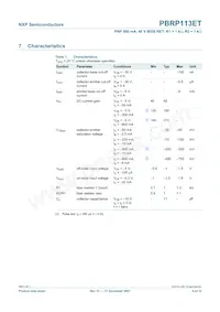 PBRP113ET Datasheet Pagina 7