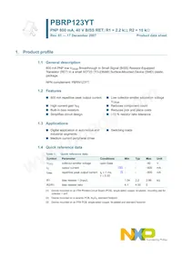 PBRP123YT Datasheet Page 2