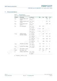 PBRP123YT Datasheet Page 7