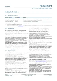 PBSM5240PF Datasheet Page 18