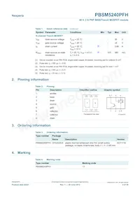 PBSM5240PFH Datasheet Page 2
