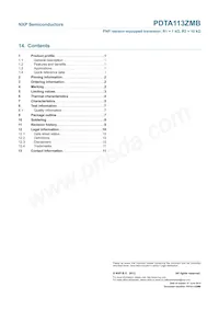 PDTA113ZMB Datasheet Pagina 13