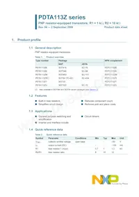 PDTA113ZS Datasheet Page 2