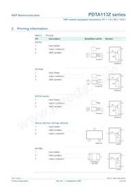 PDTA113ZS Datasheet Page 3