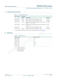PDTA113ZS數據表 頁面 4