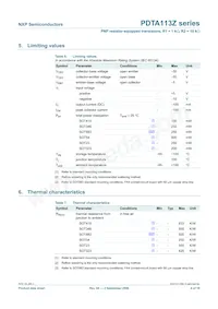 PDTA113ZS數據表 頁面 5