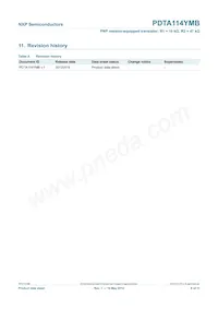 PDTA114YMB Datasheet Pagina 9