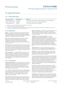 PDTA114YMB Datasheet Page 10