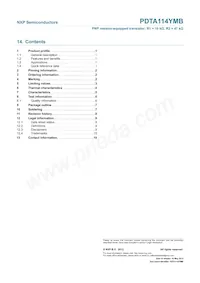 PDTA114YMB Datasheet Page 12