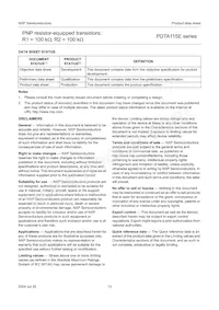 PDTA115ES Datasheet Pagina 14