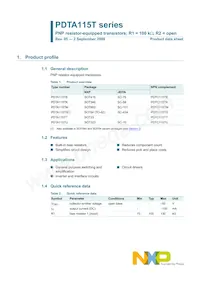 PDTA115TS Datasheet Page 2