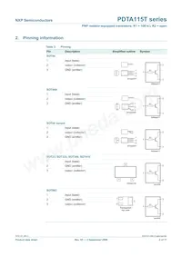 PDTA115TS Datasheet Page 3