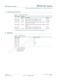PDTA115TS Datasheet Pagina 4