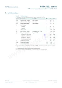 PDTA123JE Datasheet Page 4