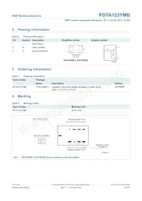 PDTA123YMB Datasheet Page 3
