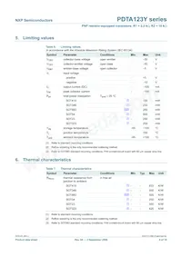 PDTA123YS Datasheet Page 5