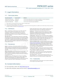 PDTA123YS Datasheet Pagina 18