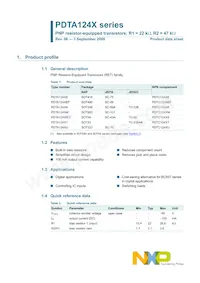 PDTA124XS Datasheet Pagina 2
