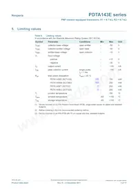 PDTA143EE Datasheet Page 3