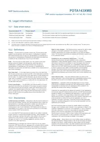 PDTA143XMB Datasheet Page 10