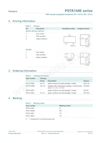 PDTA144EE Datasheet Page 2