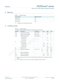 PDTB143XTVL Datasheet Page 3
