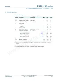 PDTC114ET/DG/B2 Datasheet Page 3