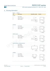 PDTC115TS Datasheet Page 3