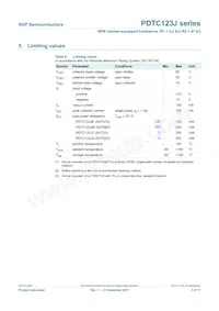 PDTC123JE Datasheet Page 4