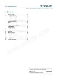 PDTC123JMB 데이터 시트 페이지 12