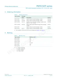 PDTC123TE Datasheet Pagina 3