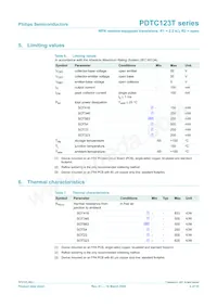 PDTC123TE Datasheet Page 4