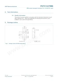PDTC123TMB Datasheet Pagina 7