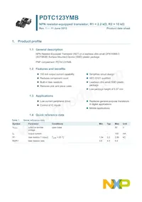 PDTC123YMB Datasheet Page 2